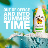 Malibu coconut rum and pineapple sparkling cocktail can, imported from the UK