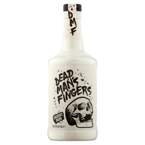Dead Man's Fingers coconut rum in a glass bottle - British product