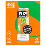 Fix8 Sicilian citrus kombucha soda multipack - British product