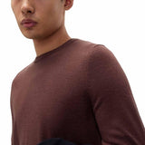 M&S Mens Cashmilon Crew Neck Jumper, M, Burgundy
