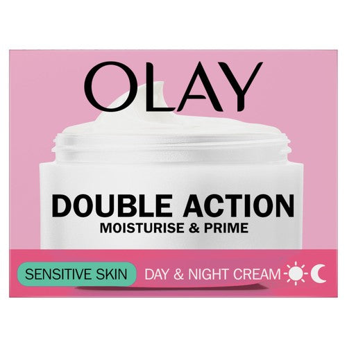 Olay double action sensitive day moisturiser cream, imported from the UK