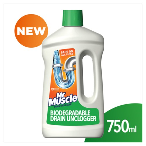Mr Muscle biodegradable drain unclogger, imported from the UK