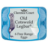 Clarence Court Cotswold Legbar 6 Free Range Blue Mixed Size Eggs