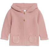 MS Hooded Chunky Cardigan 9-12 Months Rose