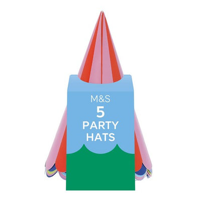 Paper Party Hats 5-Pack for Children and Adults