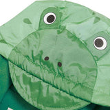 MS Hooded Frog Puddlesuit Green Mix 9-12M