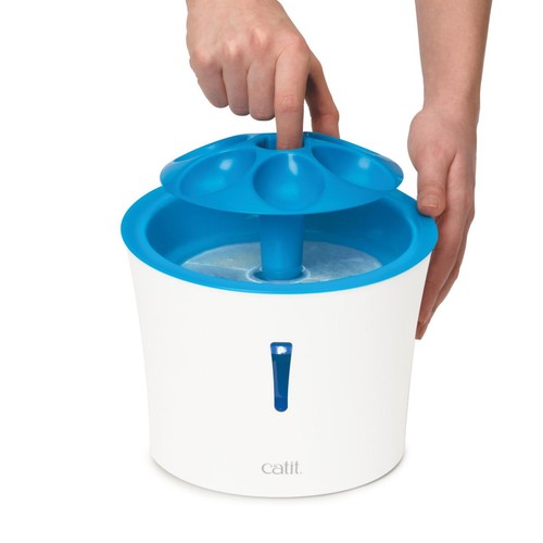 Catit flower drinking fountain with LED nightlight and 3L reservoir - British product