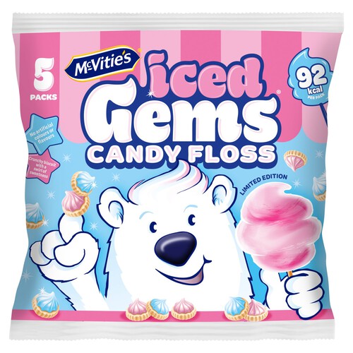 McVities Candyfloss Iced Gems Biscuits Multipack
