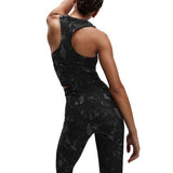 M&S Goodmove, Go Move Printed High Waisted Gym Leggings, Size 14, Grey