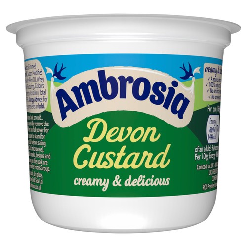 Ambrosia Devon custard dessert pot 150g - British product
