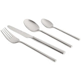 MS Collection 16 Piece Manhattan Brushed Cutlery Set Silver