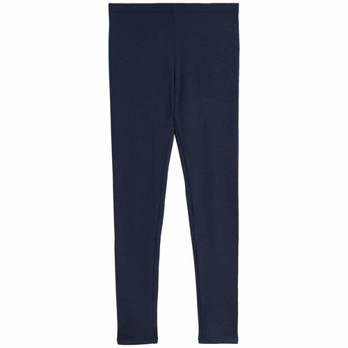 Women's Thermal Brushed Leggings, Size 14, Navy