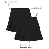MS Girls Crease Resistant School Skirts 8-9 Years Black
