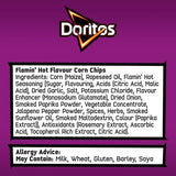 Doritos Extra Flamin' Hot Sharing Bag Crisps 163g