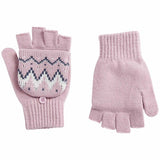 MS Kids Fairisle Gloves 3-6 Pink