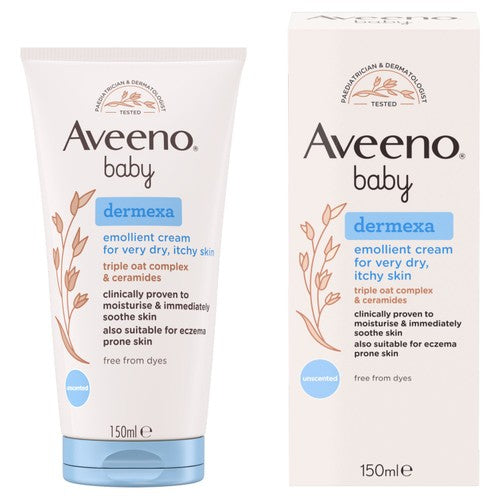 Aveeno baby emollient cream for dry itchy skin - British product