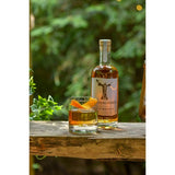 Glendalough double barrel Irish whiskey bottle, UK version
