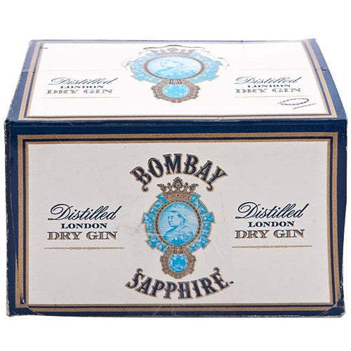 Bombay Sapphire London dry gin miniatures with natural botanicals - British product