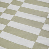 M&S Cotton Rich Geometric Bedding Set, Double Green Mix