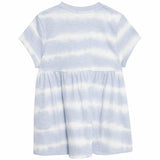 MS Girls Pure Cotton Tie Dye Jersey Dress 12-18 Months Blue