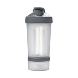 ChefAid 500ml Shaker Bottle with 200ml Storage Section