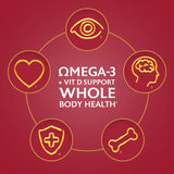 Seven Seas Omega-3 fish oil with vitamin D capsules 30 count (British brand)