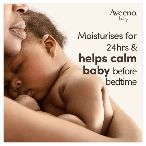 Aveeno baby bedtime lotion with prebiotic oatmeal and lavender scent - British product