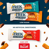 TREK High Protein Biscoff Protein Bar