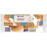 Ocado Large Soft White Baps