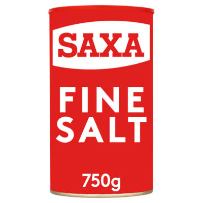 Saxa fine salt 750g (British brand)
