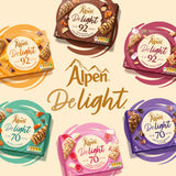 Alpen Delight chocolate caramel & shortbread cereal bars 120g - British product