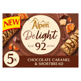 Alpen Delight chocolate caramel & shortbread cereal bars 120g - British product