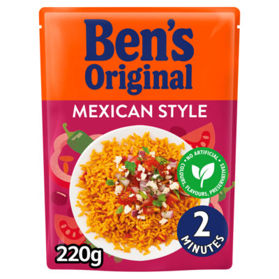 Ben's Original Mexican style microwave rice 220g - British product