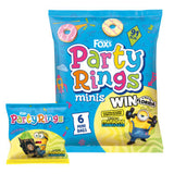 Fox's Party Rings Minis 6 snack bags - British product