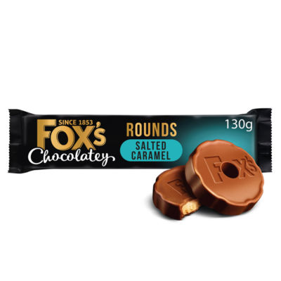 Fox's Chocolatey Salted Caramel Rounds 130g - British product