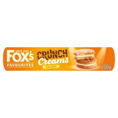 Fox's Crunch Creams golden biscuits 200g - British product