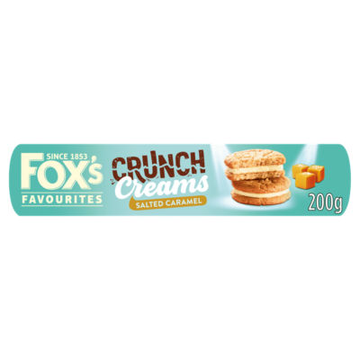 Fox's Crunch Creams Salted Caramel biscuits 200g - British product