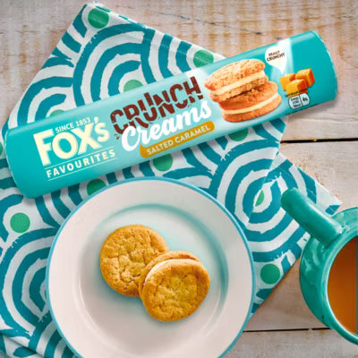 Fox's Crunch Creams Salted Caramel biscuits 200g - British product