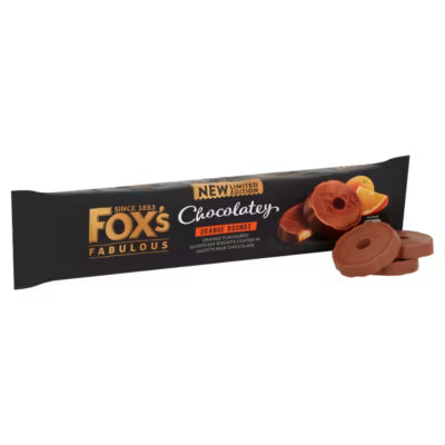 Fox's chocolate orange rounds biscuits 130g - British product