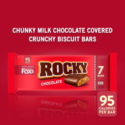 Fox's Rocky chocolate biscuit bar 7 x 19g (133g) - British product