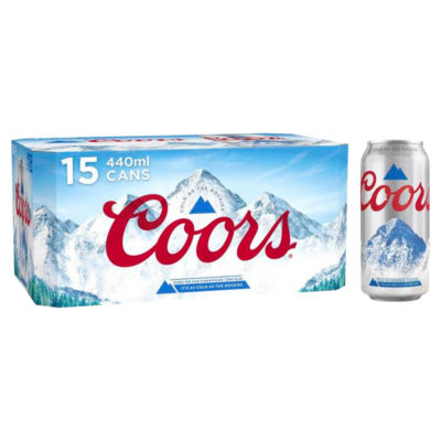 Coors Lager Beer 15 x 440ml - British product