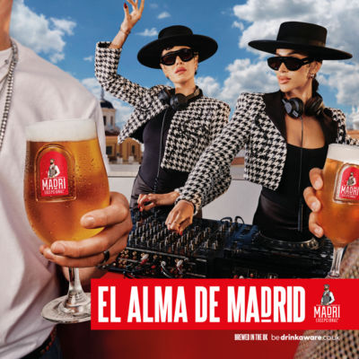 Madri Exceptional Lager 660ml bottle, imported from the UK