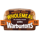 Warburtons Wholemeal Sliced Bread 400g (British brand)