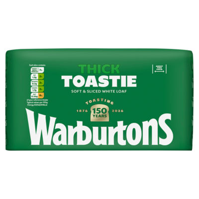 Warburtons Pain Blanc Mou Mou Tranché Épais 800g