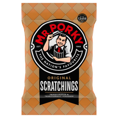 Mr Porky Original Scratchings 65g, imported from the UK