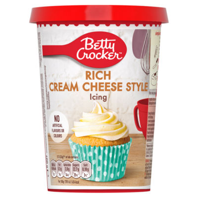 Betty Crocker Rich Cream Cheese Style Icing 400g - British product
