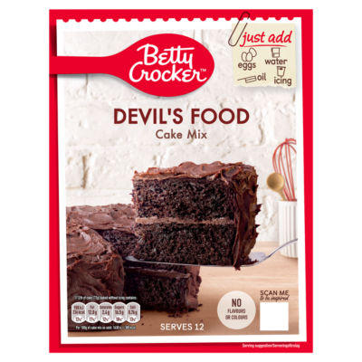 Betty Crocker Devil's Food cake mix 425g - British product