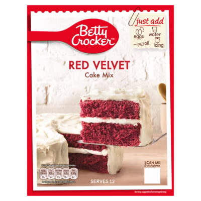 Betty Crocker red velvet cake mix 425g - British product