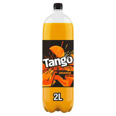 Tango original orange carbonated soft drink 2 litre bottle (British brand)