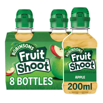 Robinsons Fruit Shoot Apple 8 x 200ml, imported from the UK
